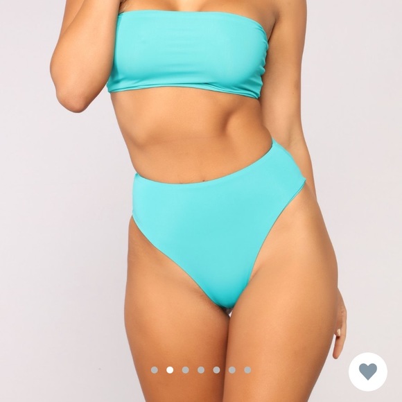 Fashion Nova Beach Vixen Bikini Set Teal - Picture 3 of 4